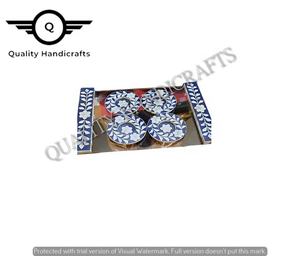 Plateau de service étoile en nacre fait à la main de qualité incrustation d'os pour hôtels et restaurants ustensiles de cuisine d'Inde - Product Image 6