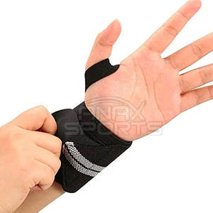 ที่รัดข้อมือนีโอพรีนสำหรับยกน้ำหนักออกกำลังกายในยิมผ้านีโอพรีนพิมพ์โลโก้ได้ตามต้องการ - Product Image 4