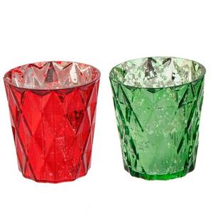Support de lumière de thé romantique de forme ronde pour votive en verre pour les mariages et l'utilisation décorative de Noël - Product Image 1