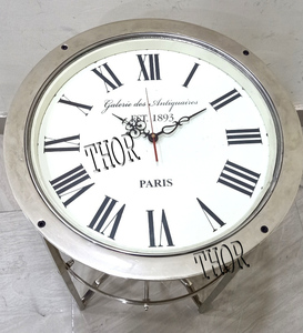 Reloj de escritorio analógico con acabado cromado moderno, Material de aluminio elegante, función de repetición para oficina y escuela, extremo de aguja LUMINOVA que cambia de Color - Product Image 6