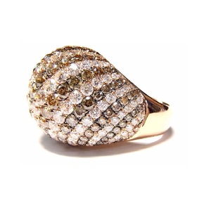 Vente en gros Hong Kong, livraison rapide, or massif 18 carats, véritable diamant, bague personnalisée à la mode européenne pour femme - Product Image 3
