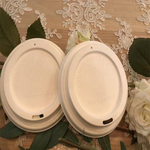 Dome Cover Demitasse Biodegradable Disposable Coffee Cup Lid Stopper