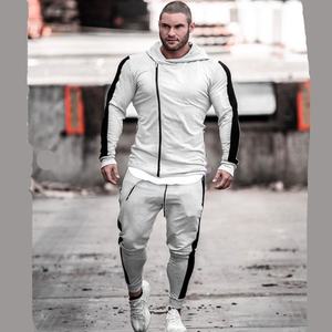 Ropa Deportiva Atlética para Hombre, Corte Regular, 100% Algodón, Personalizable, Conjuntos Deportivos, Pantalones Deportivos, Sudaderas con Capucha, Pantalones para Correr, Transpirables - Product Image 1