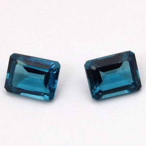 10X14mm Octagon Cut Natural London Blue Topaz Venta al por mayor Precio de fábrica Piedra preciosa suelta facetada de alta calidad por quilate GJEPC - Product Image 1