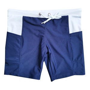 Pantalones cortos de compresión unisex personalizados 80% poliéster y 20% Spandex talla grande gimnasio entrenamiento capa base pantalones cortos cintura elástica al por mayor - Product Image 5