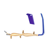 Instrument de chirurgie plastique Tebbet, rétracteur à fibre optique à double poignée, extrémité lisse isolée, 18.5c, kit chirurgical manuel en acier inoxydable
