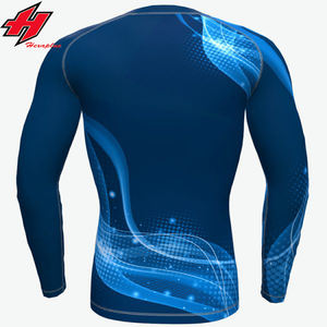 Custom Printed Long Sleeve Sun Protection Surfing Shirt Men Design Your Own Jiu Jitsu Rash Guards <b>Rashguard</b> - Product Image 5