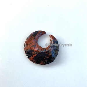 Get Online Mahagoni Obsidian Moon Crescent handmade : Mahagoni Obsidian Moon Crescent handmade For Sale - Product Image 1