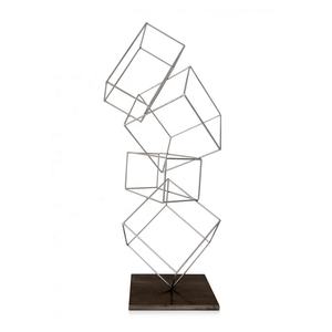 Modern Abstract Aluminium Sculpture Handmade Custom Made High Grade Office <b>Desk</b> Small Art Figure Decoration <b>Ornament</b> - Product Image 3