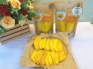 Sac à fermeture éclair 500g emballant des tranches de mangue séchées naturelles mangue fruits secs naturels - Product Image 3