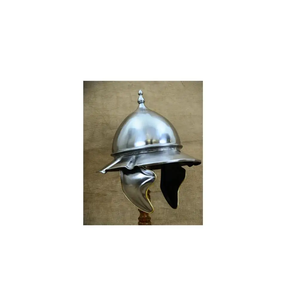 Montefortino קסדת מימי הביניים קסדת שימוש על ידי לוחם בזמן עתיק כסף צבע במחיר סיטונאי