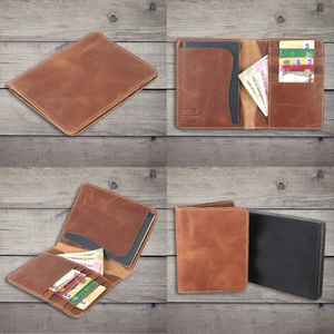 Carteras de cuero genuino de alta calidad para hombre, tarjetero, cartera multifuncional para regalos de negocios de lujo - Product Image 6