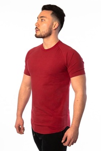 เสื้อยืดออกกำลังกายผู้ชายผ้าคอตตอน 95% ผสมอีลาสเทน 5% พิมพ์ลายโลโก้ ระบายอากาศได้ดี น้ำหนักเบา เหมาะสำหรับฟิตเนสและออกกำลังกาย - Product Image 3