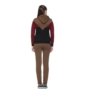 Survêtement personnalisé pour femme avec fermeture éclair, style streetwear, grande taille, respirant, coupe-vent, séchage rapide, design personnalisé pour la saison hivernale - Product Image 2