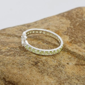 แหวน925เงินสเตอร์ลิงแท้ของอินเดียอัญมณีเพอริโดธรรมชาติแหวนดีไซน์รูปดาวตลอดกาลเครื่องประดับแสนสวยสำหรับผู้หญิง - Product Image 5