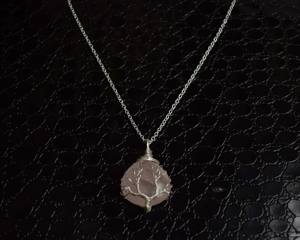 Pendentif en argent sterling 925 avec pierres précieuses en quartz rose naturel Collier de bijoux pour enfants en forme de coeur pour les occasions de fête - Product Image 2