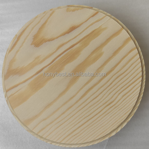 18 אינץ הסיטונאי מוחות אמנות עץ לא גמורים עיגולים שחורים עגולים על חריטה לייזר והדפסה - Product Image 2