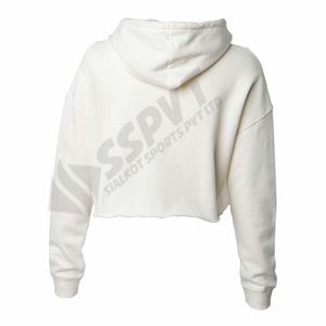 Sweatshirts à manches longues pour femmes avec haut court à capuche pour la saison d'automne - Product Image 6