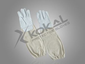 Guantes de seguridad para apicultura de cuero de cabra, de lona transpirable, tallas 7 ''-11'' - Product Image 5