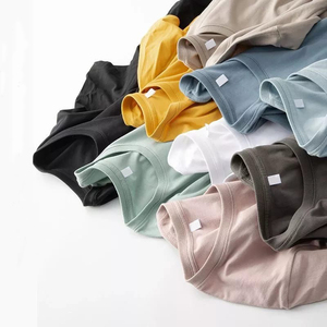 OEM-camisetas lisas bordadas para hombre, Logo personalizado, cuello redondo, de algodón, venta al por mayor - Product Image 1