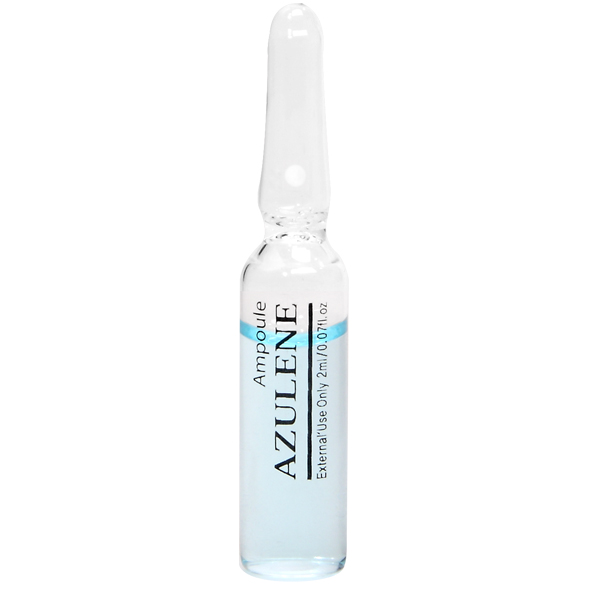 Soro hidratante sensível para pele is22716, ampola de azulene com ácido hialurônico, 2ml * 20ea/caixa