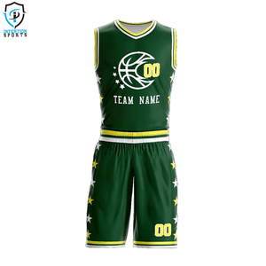 Meilleures ventes, ensemble uniforme de basket-ball de qualité supérieure avec impression par sublimation, short en jersey à col en V inversé de grande taille - Product Image 2