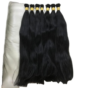 Extensiones de cabello de onda recta sedosa vietnamita a granel para todos los colores sin procesamiento químico - Product Image 1