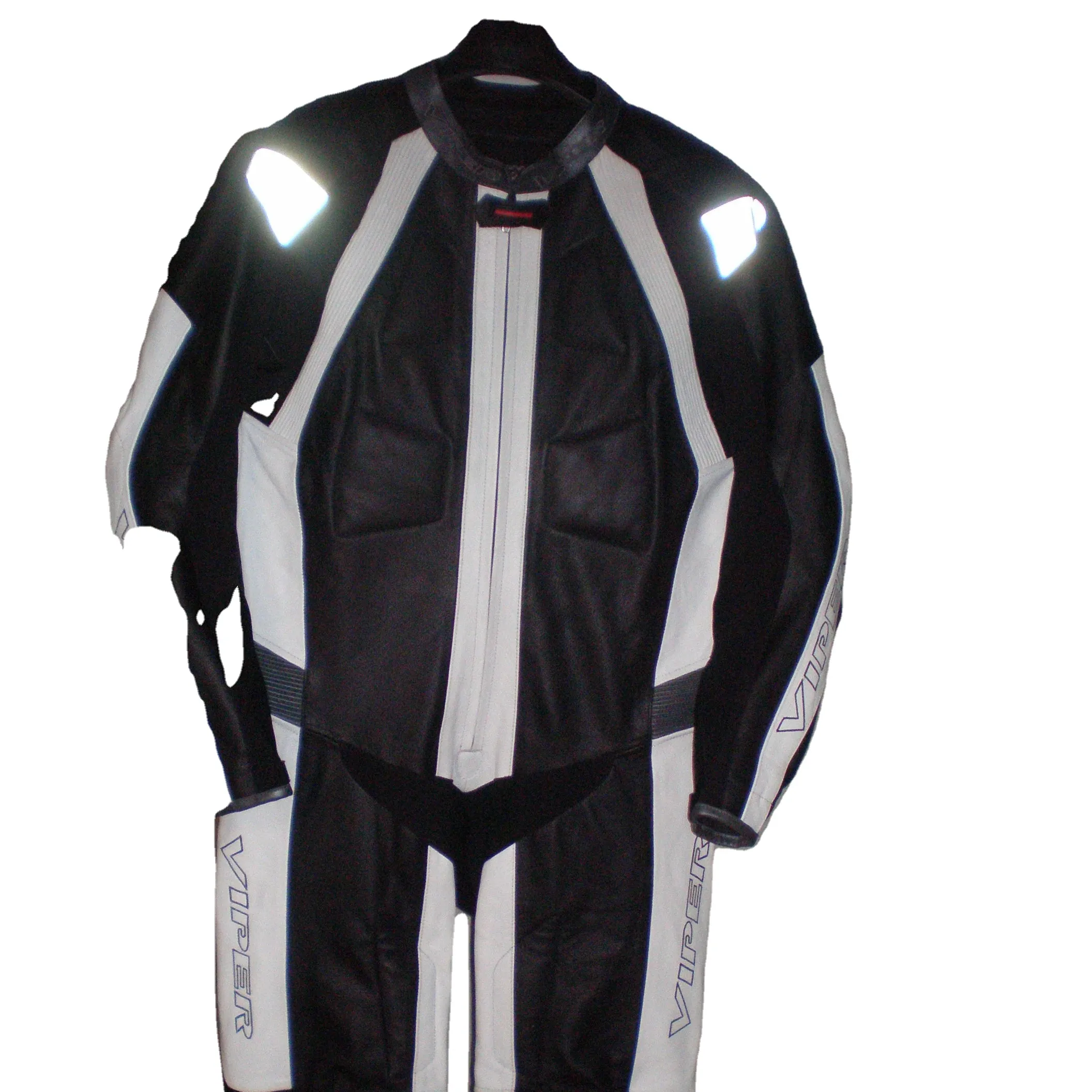 Motosiklet motosiklet deri yarış kıyafeti CE zırhlı