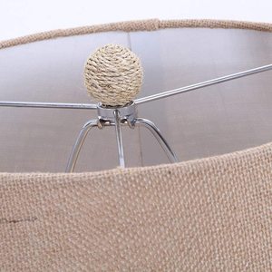 Top Trending Coastal Style Warm White Shade Base Ball Shaped Handicraft Natural <b>Rope</b> Work Decorative Table Desk Lamp Home Decor - Product Image 3