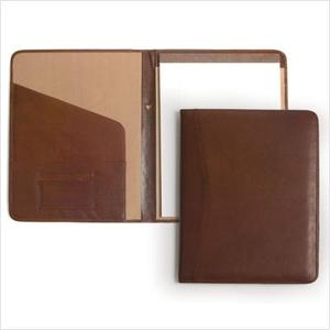 Portapapeles Simple de Cuero Marrón, Carpeta de Archivo para Conferencias - Product Image 1