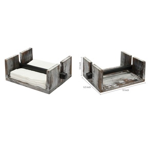 Porte-serviette en bois rustique, vintage, de styliste Antique, pour serviettes et essuie-tout, fait à la main, nouvel arrivage, vente en gros - Product Image 4