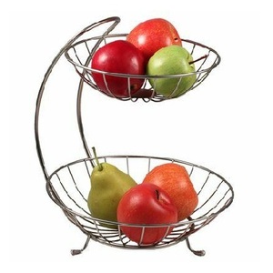 Hot Selling 2025 New Designed Metal Wire 2 Tier Metal Antique <b>Basket</b> - Product Image 1