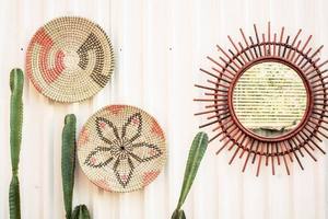 Nouveau produit Panier mural en herbe de mer et ficelle plastique, Assiette murale en herbe de mer enroulée, Décoration intérieure - Product Image 6