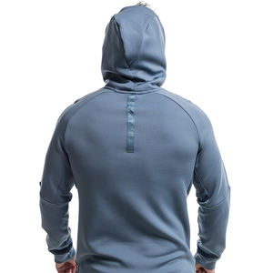 Nuevas llegadas sudaderas con capucha para hombre con logotipo personalizado fabricante barato a granel de algodón y poliéster de peso pesado entrenamiento gimnasio ropa deportiva Sudadera con capucha - Product Image 3