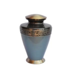 Decor Multiple Colored and Painted Finishing Design Cremation Urns With Best Quality Brass Metal Design Human Ashes Funeral Urns - Product Image 1