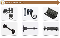 Meilleur Vente En Gros Très Efficace En Fer Forgé Noir Antique 225mm Charnières pour Portes