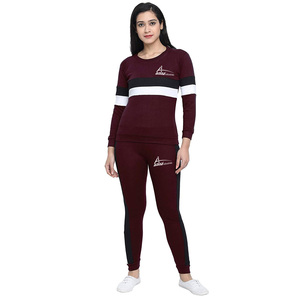 Fleece Sweatsuit Women <b>Plain</b> <b>Tracksuits</b> with Custom logo Printed - Product Image 1