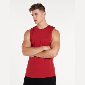 Débardeur d'entraînement 100% coton unisexe, débardeur de sport sans manches avec logo personnalisé, vêtements de sport pour hommes, grande taille - Product Image 1