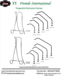 Debakey-abrazaderas de oclusión tangencial y obakey, abrazaderas de oclusión tangencial Satinsky, certificado CE & ISO - Product Image 2