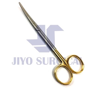กรรไกรผ่าตัดโลหะสแตนเลสแบบโค้ง5.5 "CE เครื่องมือผ่าตัดโดย jiyo - Product Image 5