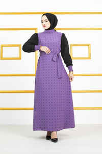 Aerobin nouvelle saison modeste mode abaya tunique style ethnique robe hijab pour adultes d'inspiration turque vêtements islamiques - Product Image 5