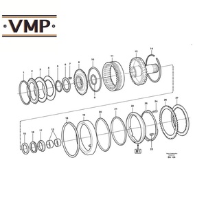 VOE15067329-Disco de fricción para A25D, A25E, A25F, A25G, A30D, A30E, A30F, A30G, A30G, A35E, A35F, A35G, A40E Transportistas articulados-VMP - Product Image 2