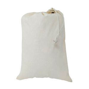 Sac à cordon en tissu de mousseline de coton biologique tissé, réutilisable, avec logo personnalisé, caractéristiques aseptiques et design imprimé à l'écran - Product Image 5