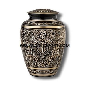 Urnas de Metal azul y negro de diseñador de lujo, urnas y macetas decorativas de Material metálico de primera calidad para suministro de accesorios de cremación - Product Image 3