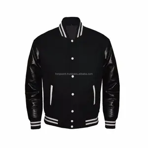 Blouson bombardier pour homme, personnalisé, style lettres, pour baseball - Product Image 1
