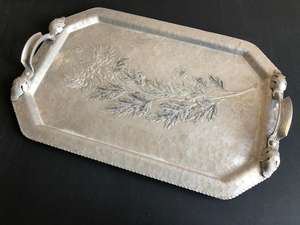 Plateau à miroir rond en métal design moderne ton or de luxe exclusif unique forme et taille personnalisées - Product Image 5