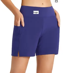 Womens High Waisted Swim Board Shorts <b>Tummy</b> <b>Control</b> With Liner Hot Selling Stock Lot Available Cheap Rated Shorts Customizable - Product Image 1