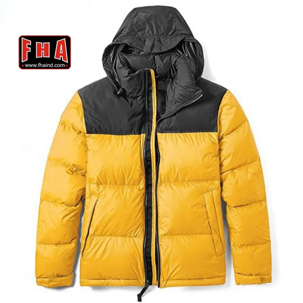 Custom Men Stand Collar Puffer Wind Proof Coat Lightweight Winter Jackets Outdoor Winter Wear with OEM
