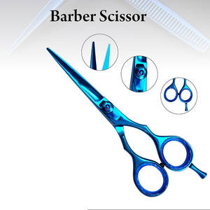 Low MOQ Customized <b>Hair</b> Barber <b>Scissors</b> Titanium Coating <b>Cutting</b> <b>Hair</b> <b>Scissors</b> Beauty Salon Stainless Steel Barber <b>Scissors</b> - Product Image 2