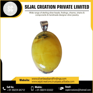 Vente en gros – Nouveauté 2022 – Pendentifs breloques en argent sterling 925 avec pierres précieuses, sertissage clos, fournisseur de confiance - Product Image 3